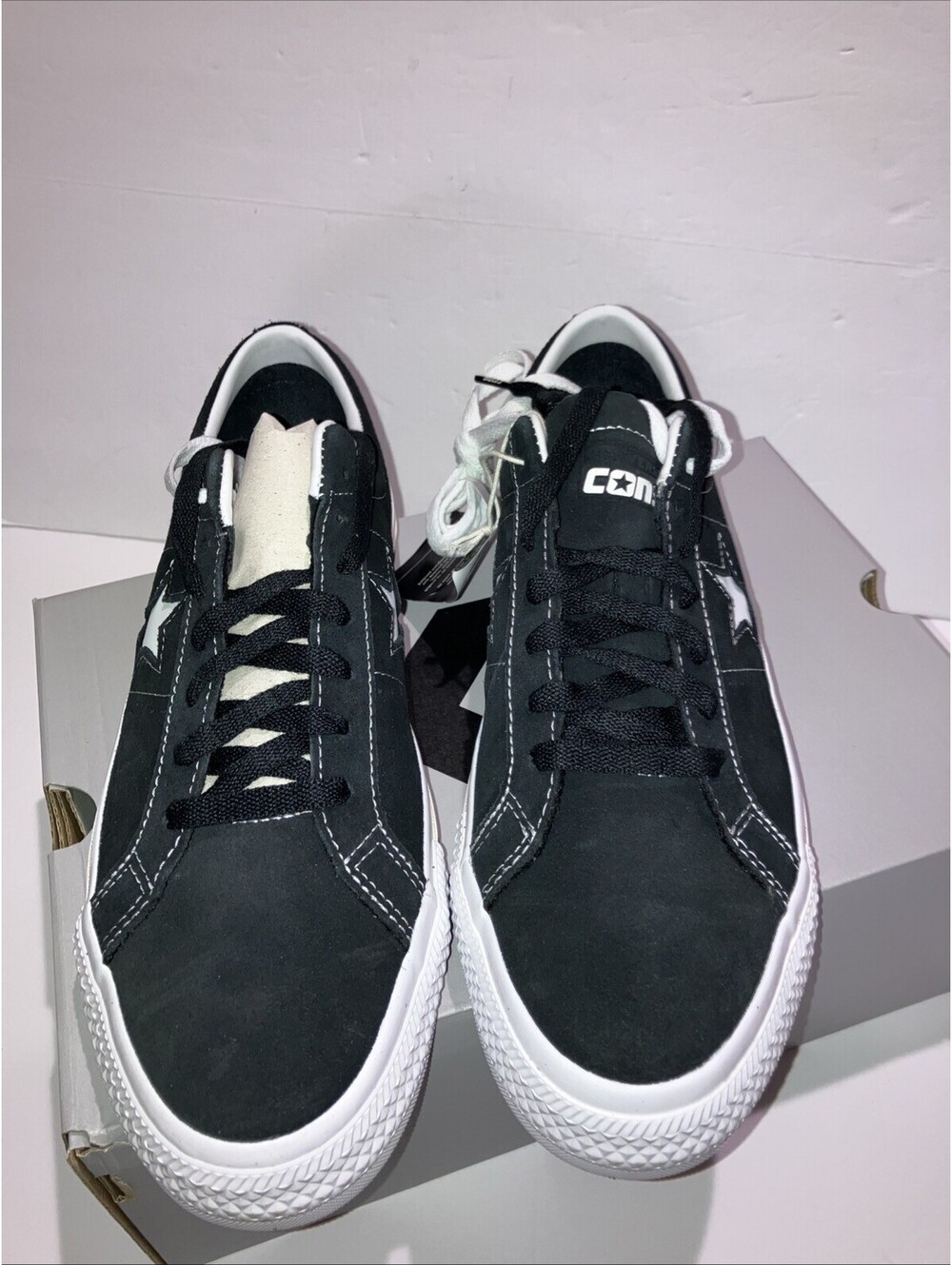 CONVERSE CONS One Star Pro OX Black White 171327C Men’s 10.5!Women’s 12 NEW - Picture 6 of 9